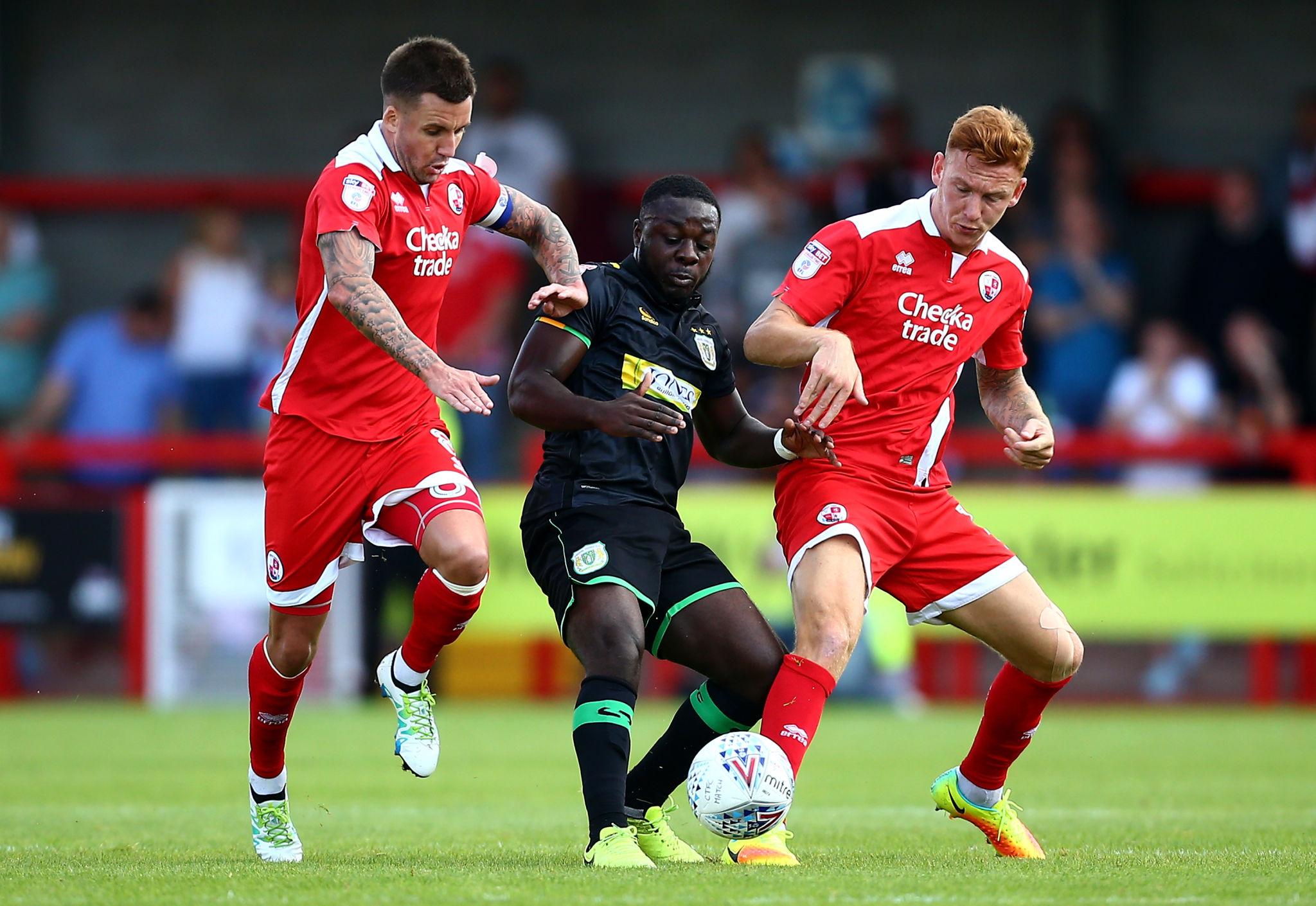 Crawley Town im Spiel gegen Crewe Alexandra